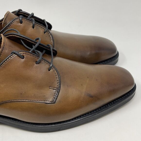 Allen Edmonds Fort Collins Plain Toe Derby Shoes Mens 9.5 D Brown Leather Dress main image 6